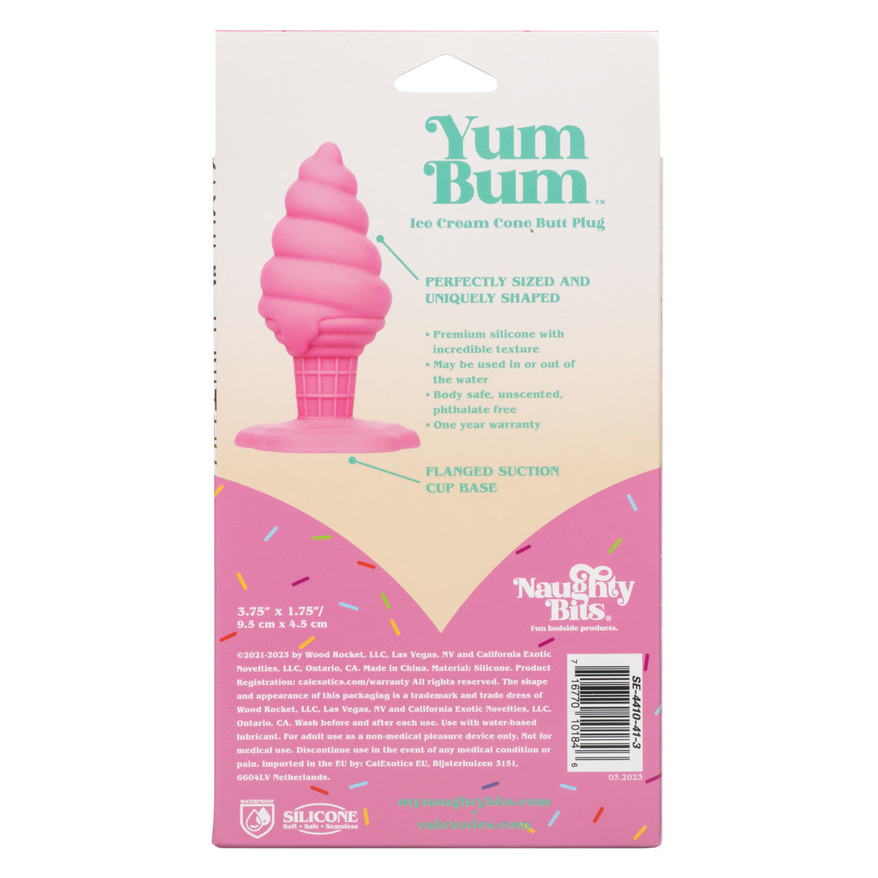 Naughty Bits Yum Bum Ice Cream Cone Butt Plug - Thorn & Feather