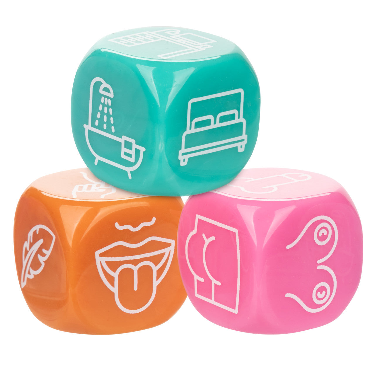 Naughty Bits Roll With It Icon Based Sex Dice - Thorn & Feather