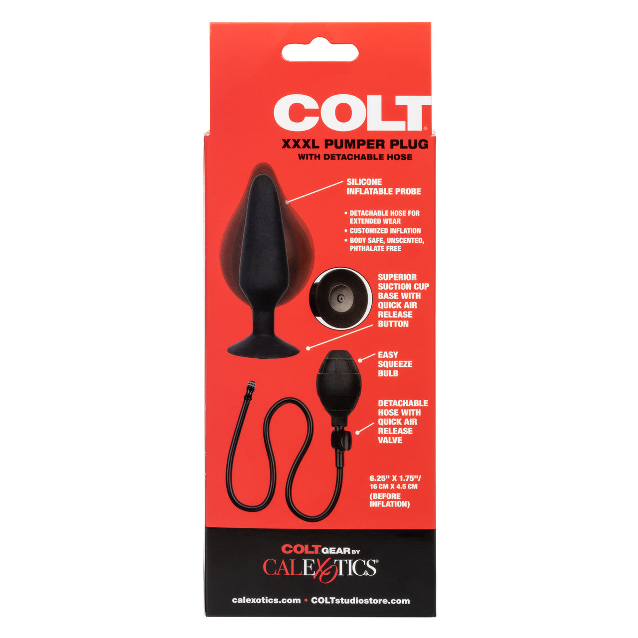 Colt XXXL Pumper Plug with Detachable Hose - Thorn & Feather