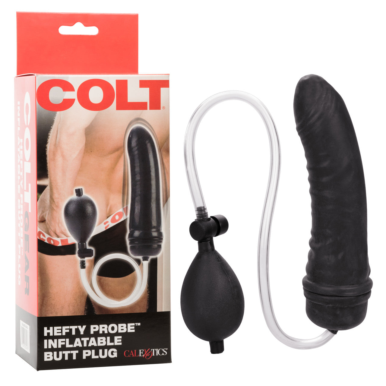 Colt Hefty Probe Inflatable Butt Plug - Black - Thorn & Feather