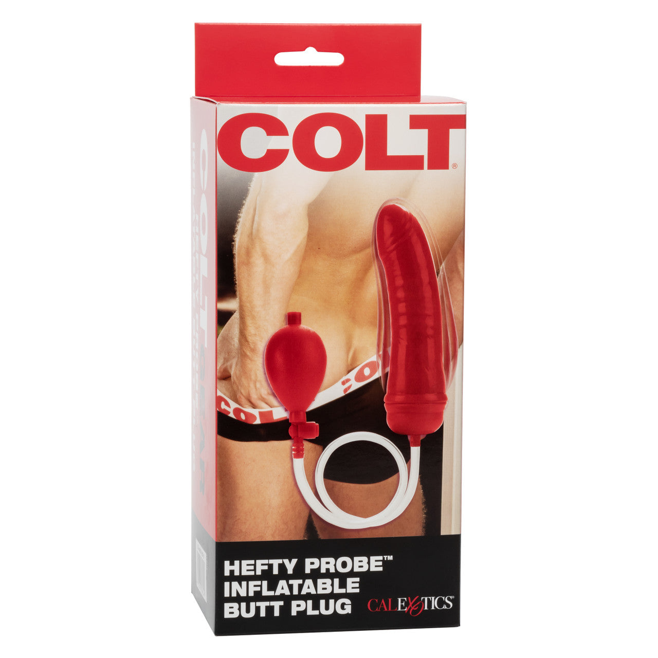 Colt Hefty Probe Inflatable Butt Plug - Red - Thorn & Feather