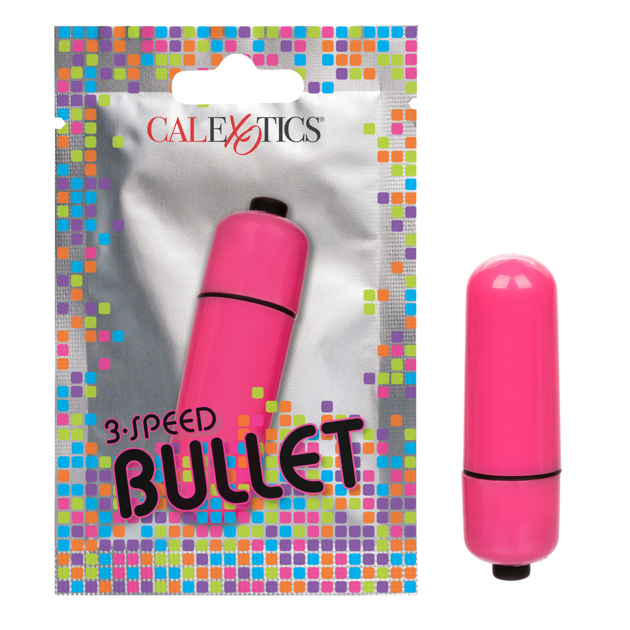 Foil Pack 3-Speed Bullet Vibrator - Pink