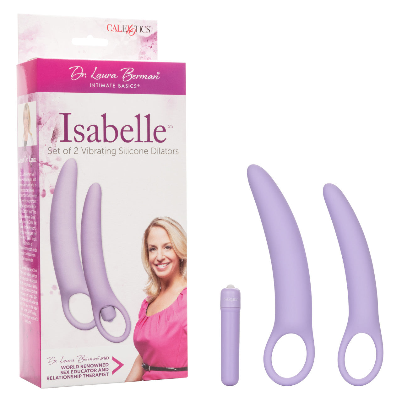 Isabelle Set of 2 Vibrating Silicone Dilators