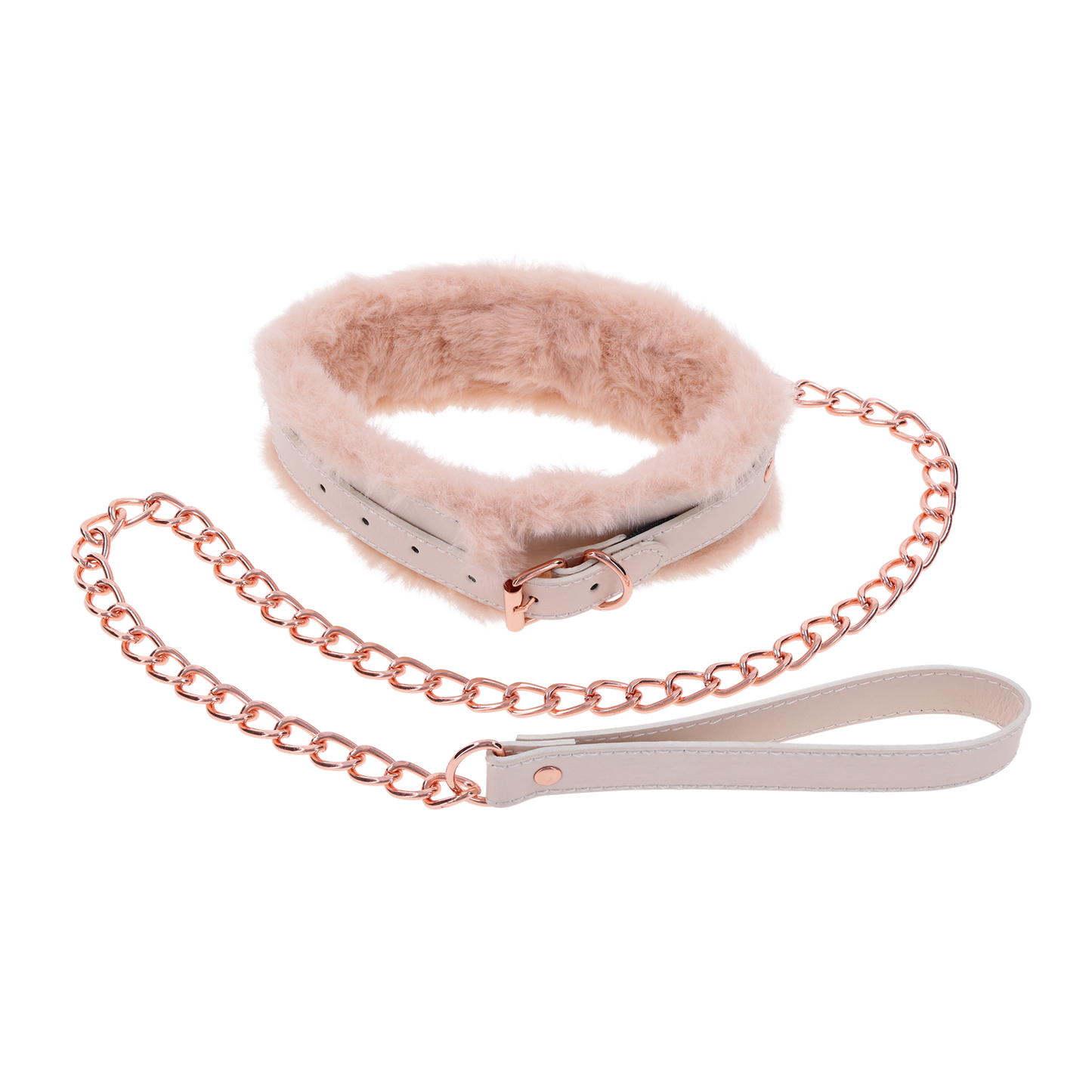 Sportsheets Peaches 'n CreaMe Fur Collar & Leash