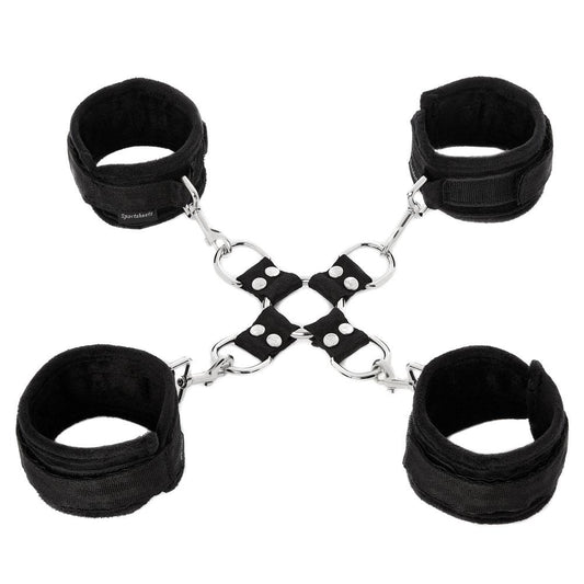 Sportsheets 5 Piece Hog Tie & Cuff Set - Thorn & Feather