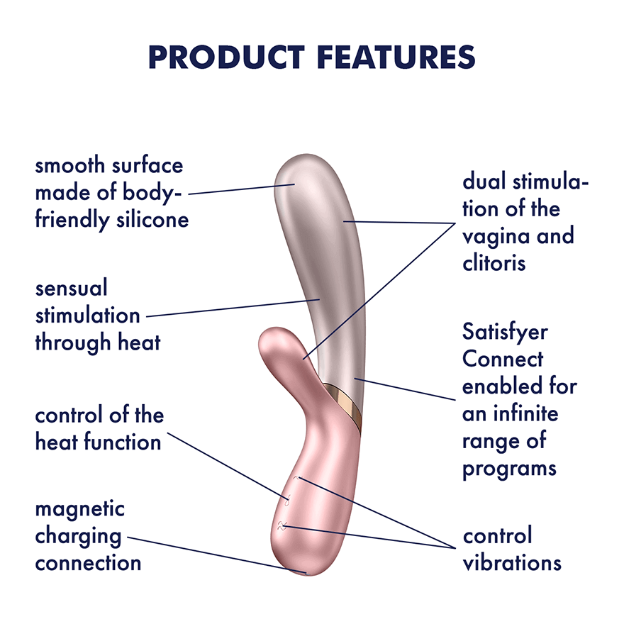 Satisfyer Hot Lover Warming Dual Vibrator - Thorn & Feather