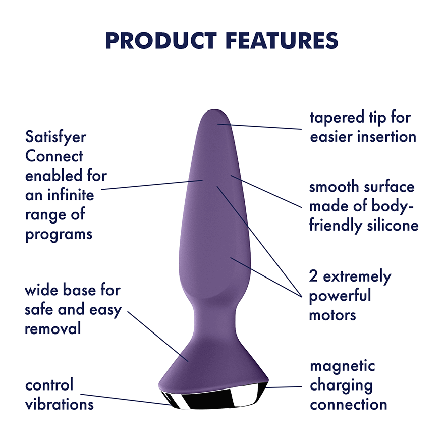 Satisfyer Plug-ilicious 1 Anal Vibrator - Thorn & Feather