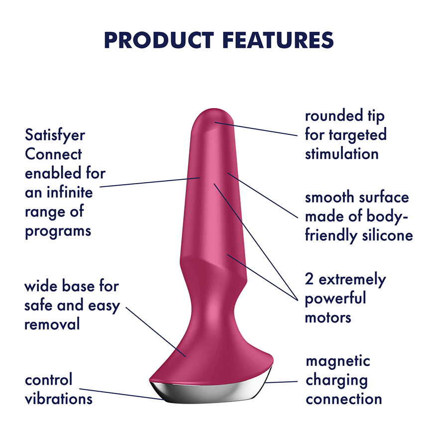 Satisfyer Plug-ilicious 2 Anal Vibrator - Thorn & Feather