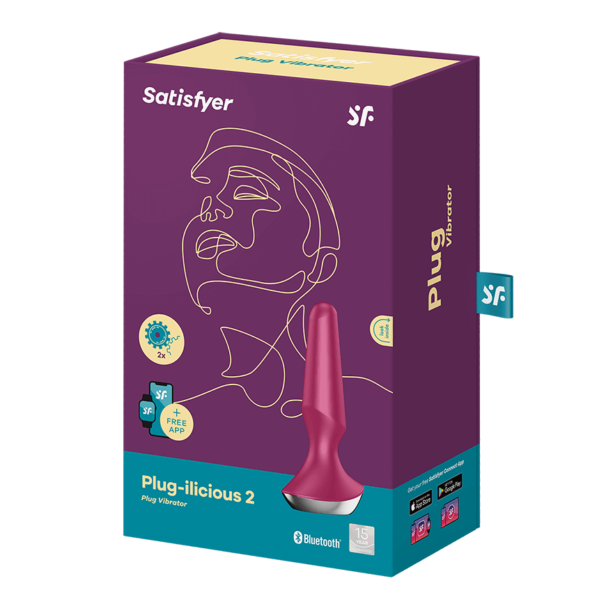 Satisfyer Plug-ilicious 2 Anal Vibrator - Thorn & Feather