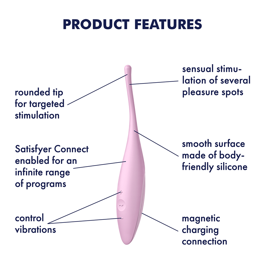 Satisfyer Twirling Joy Clit & Nipple Stimulator - Thorn & Feather