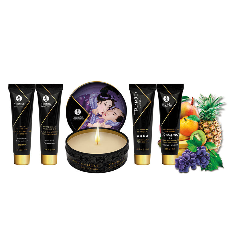 Shunga Luxury Gift Sets Geisha's Secrets - Exotic Fruits - Thorn & Feather