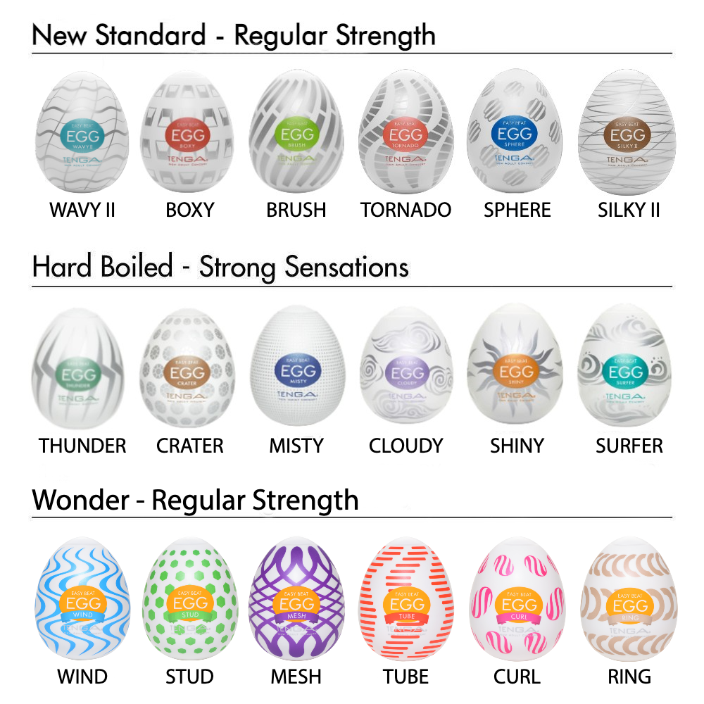 Tenga EGG Strong Misty Masturbator - Thorn & Feather