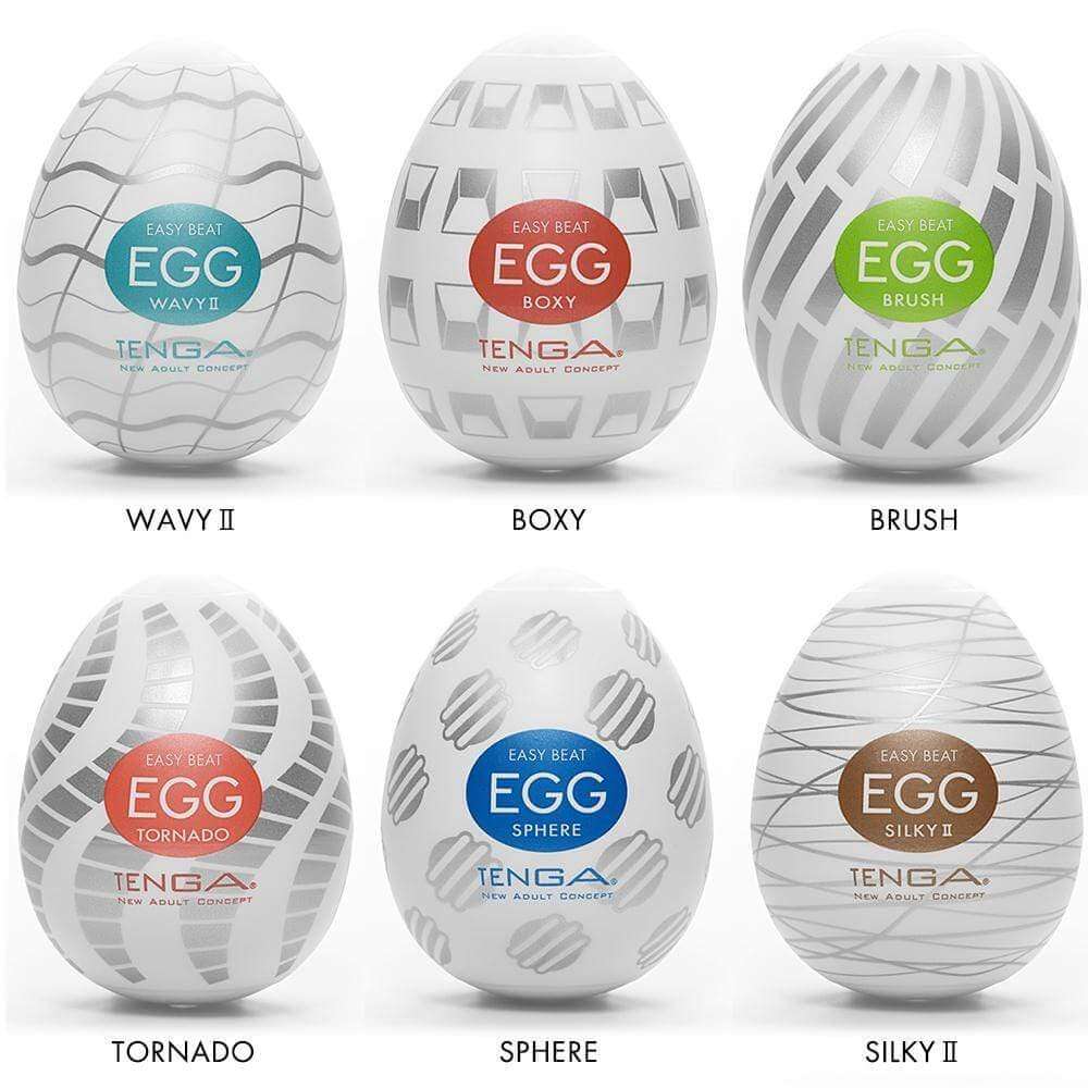 Tenga Egg New Standard Masturbator - 6 Pack - Thorn & Feather