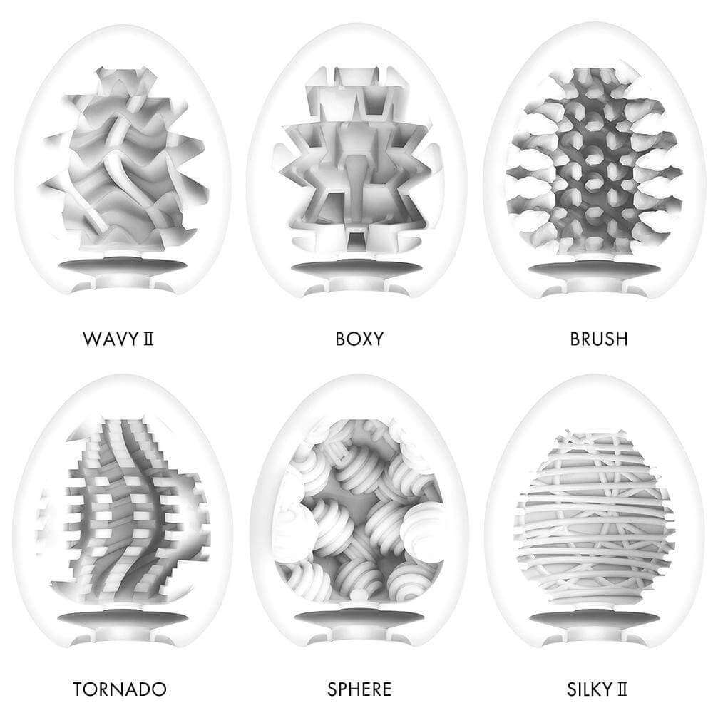 Tenga Egg New Standard Masturbator - 6 Pack - Thorn & Feather