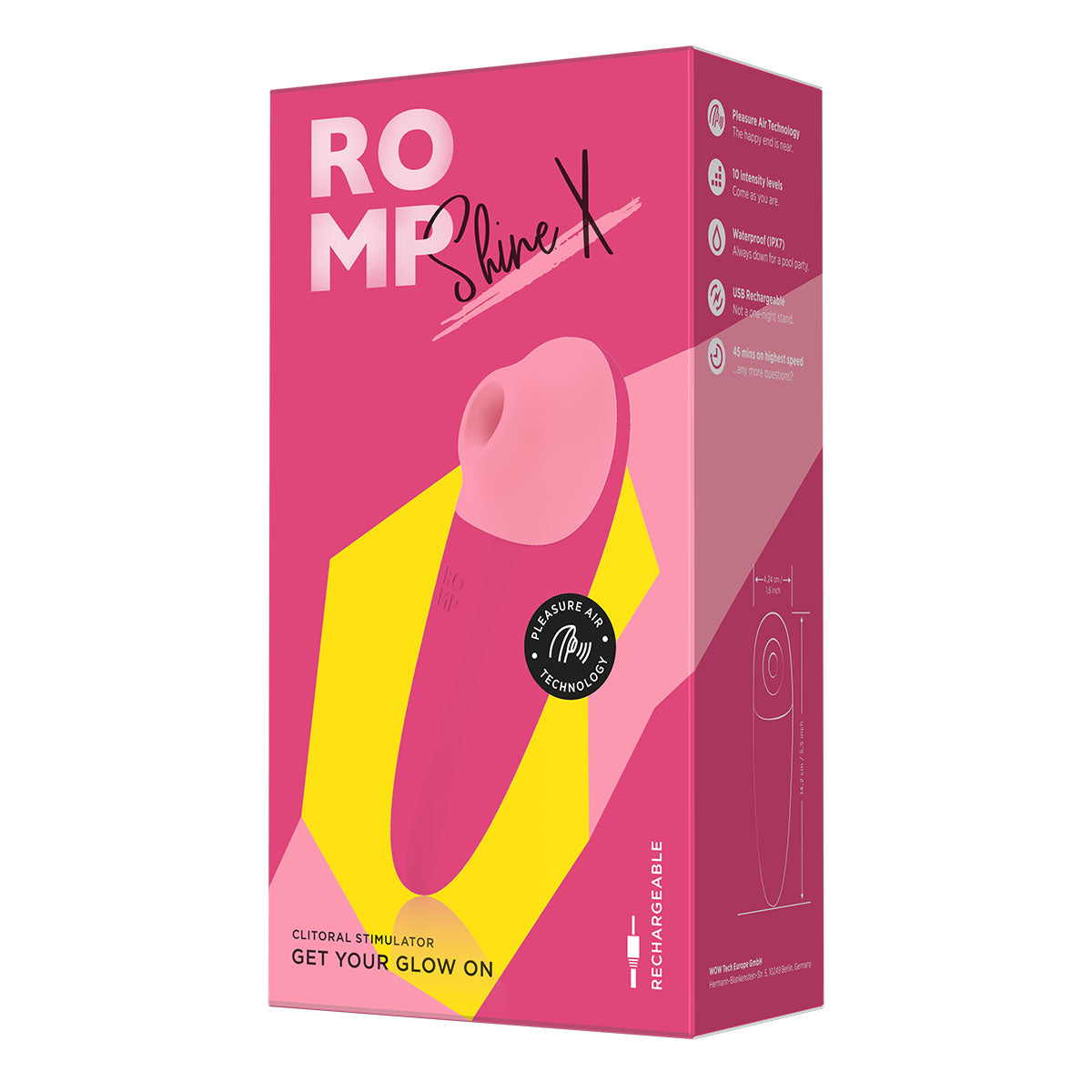 ROMP Shine X Clitoral Stimulator - Pink