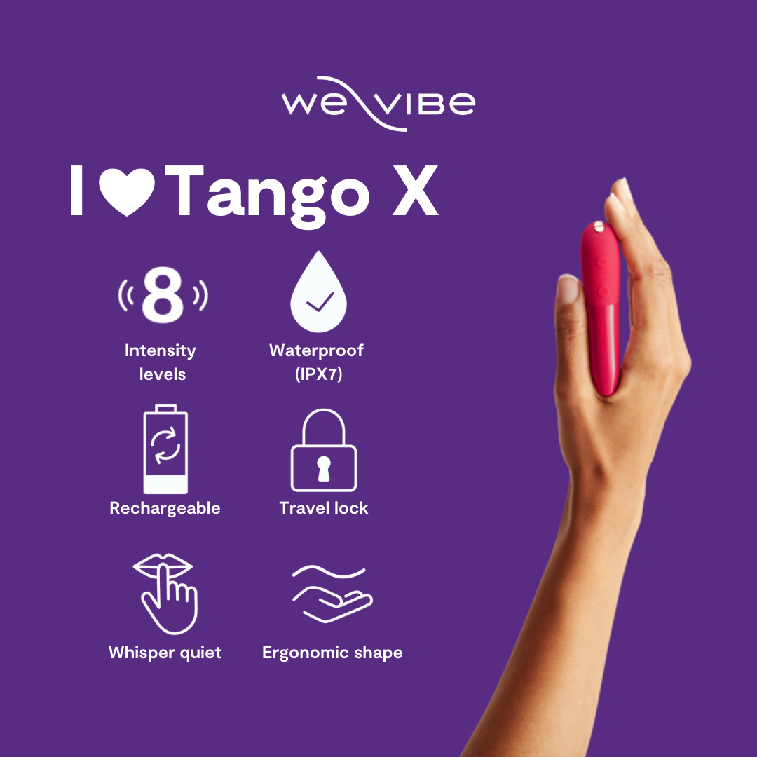 We-Vibe Tango X Rechargeable Powerful Bullet Vibrator - Thorn & Feather