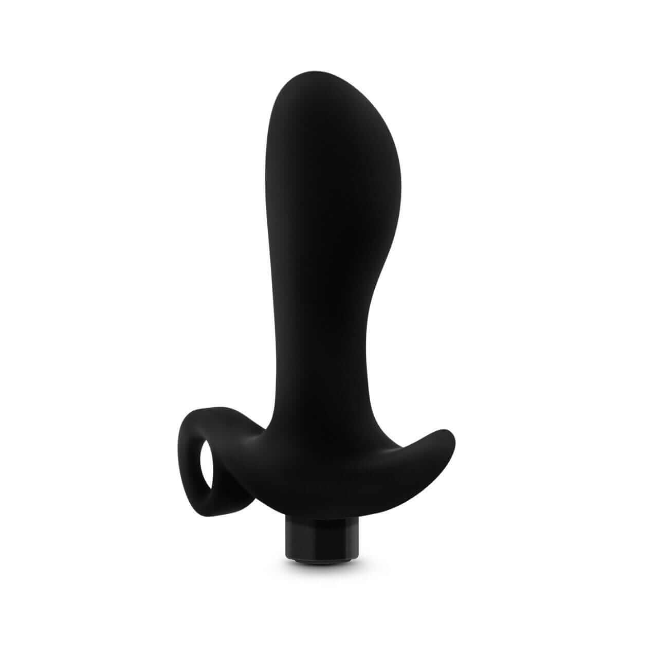 Silicone Vibrating Prostate Massager 01 - Black - Thorn & Feather