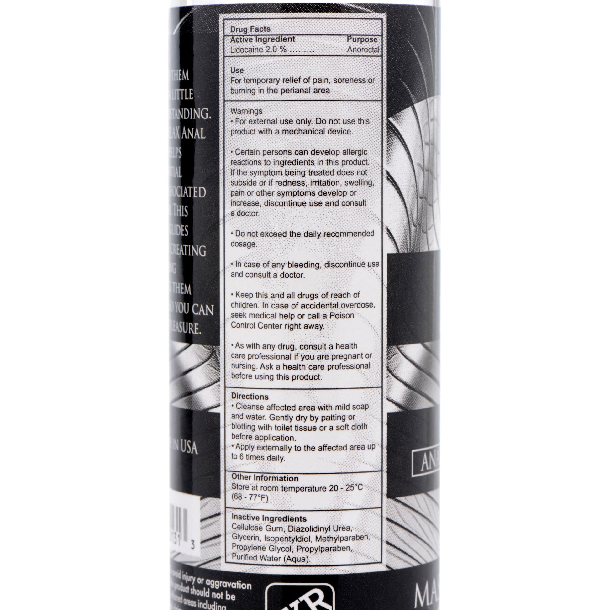 Master Series Ass Relax Desensitizing Lubricant - 4.25 Oz - Thorn & Feather