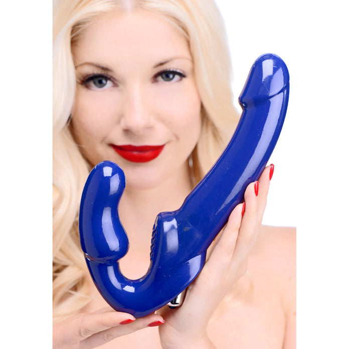 Strap U Revolver II Vibrating Strapless Strap On Dildo