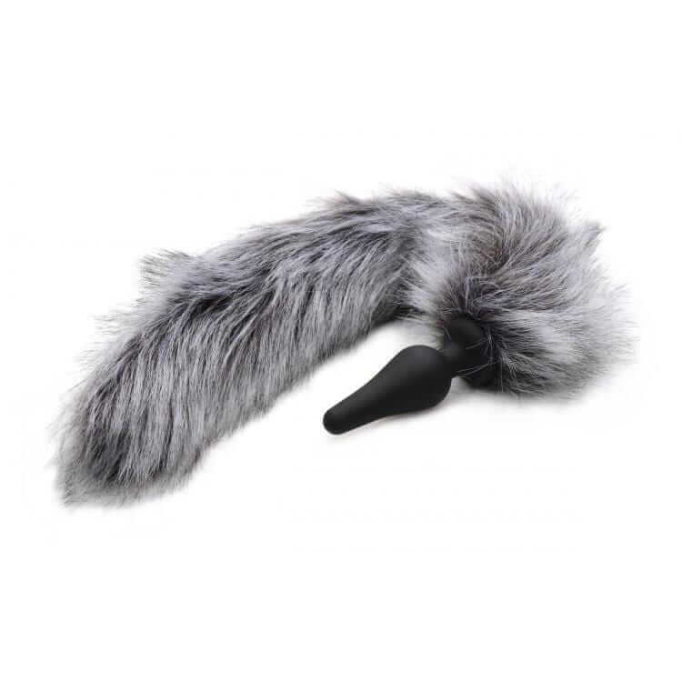 Grey Wolf Tail Anal Plug and Ears Set - Thorn & Feather