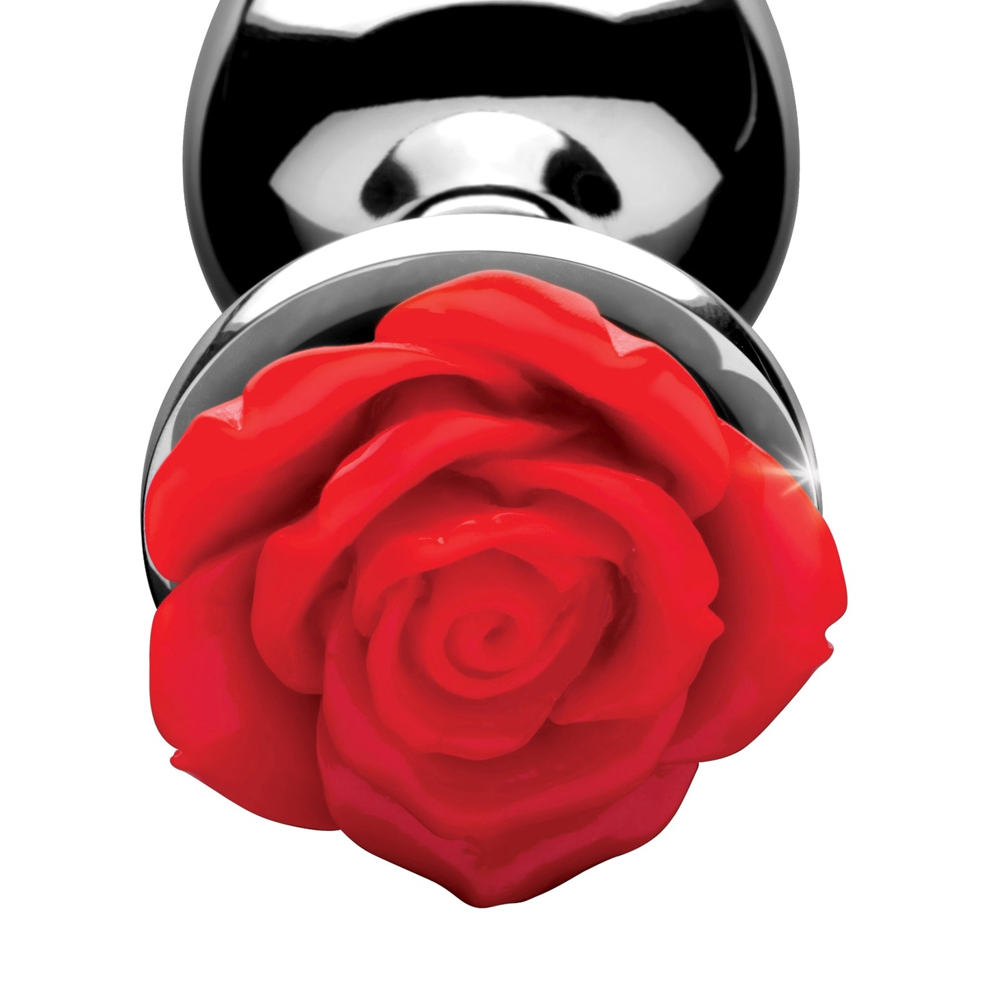 Red Rose Anal Plug - Medium - Thorn & Feather