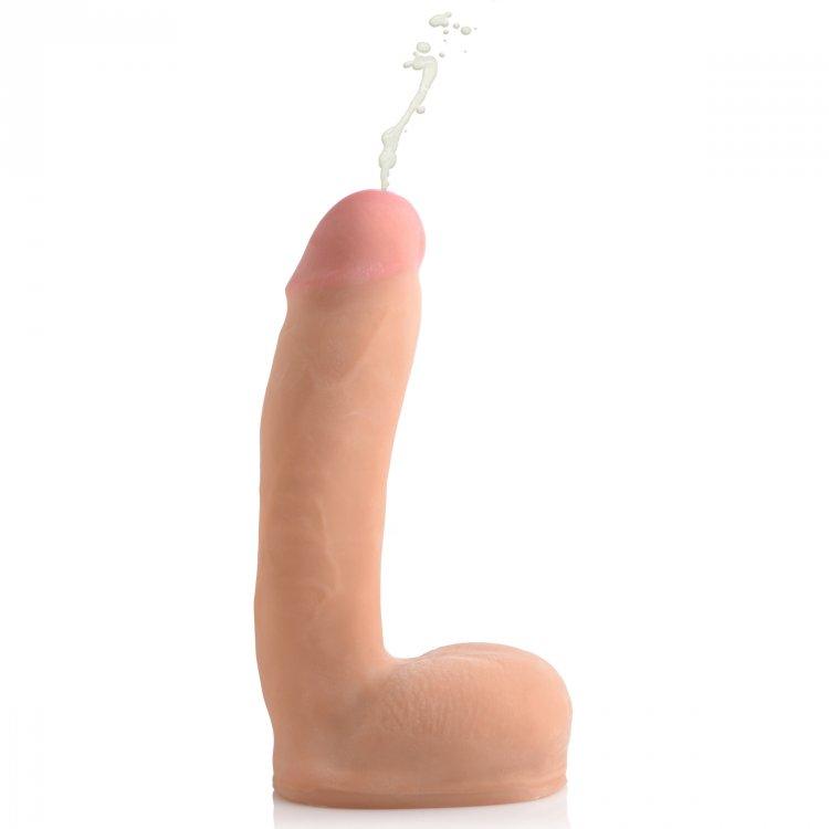 Loadz Squirting Dildo 8.5 Inch w/ Reservoir in Balls - Thorn & Feather