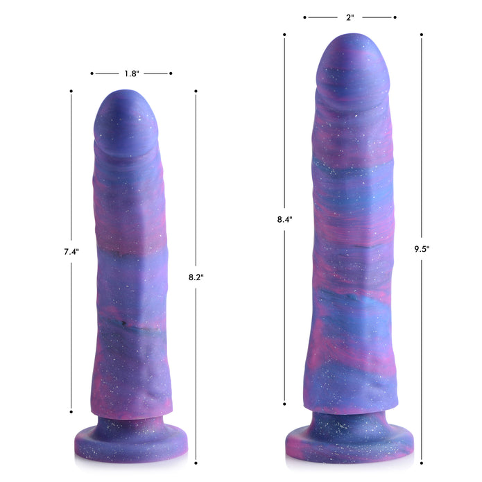 Magic Stick Glitter Silicone Dildo - 8 Inch - Thorn & Feather