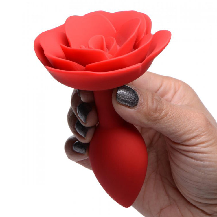 Booty Bloom Silicone Rose Anal Plug - Medium - Thorn & Feather