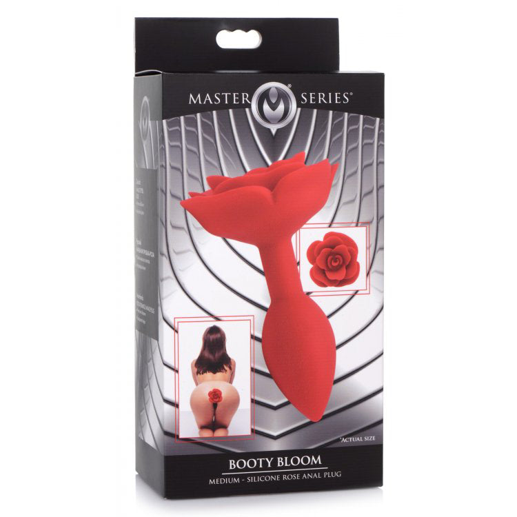 Booty Bloom Silicone Rose Anal Plug - Medium - Thorn & Feather