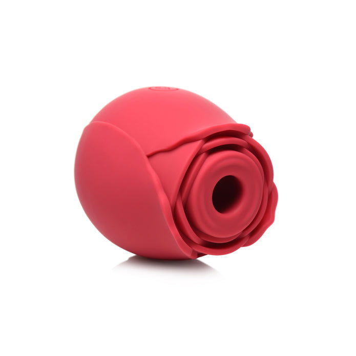 Bloomgasm 10X Wild Rose Silicone Suction Clit Stimulator - Red