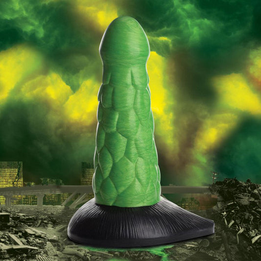 Radioactive Reptile Thick Scaly Creature Dildo - Thorn & Feather