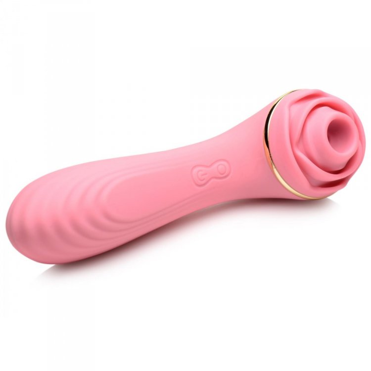 Passion Petals 10X Silicone Suction Rose Vibrator - Pink - Thorn & Feather