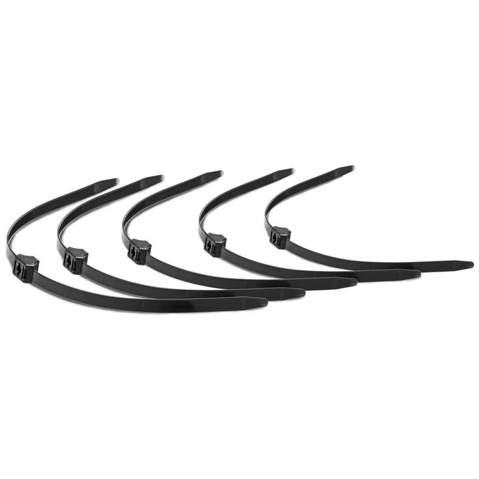 Misbehaved Black Zip Tie Police Cuffs - 5 Pack - Thorn & Feather