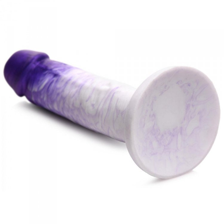 Real Swirl Realistic Silicone Dildo - Purple - Thorn & Feather