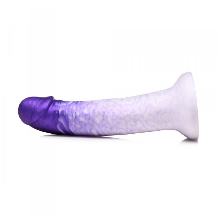 Real Swirl Realistic Silicone Dildo - Purple - Thorn & Feather