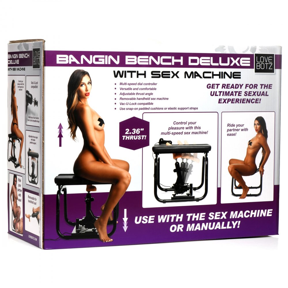 LoveBotz Deluxe Bangin' Bench with Sex Machine