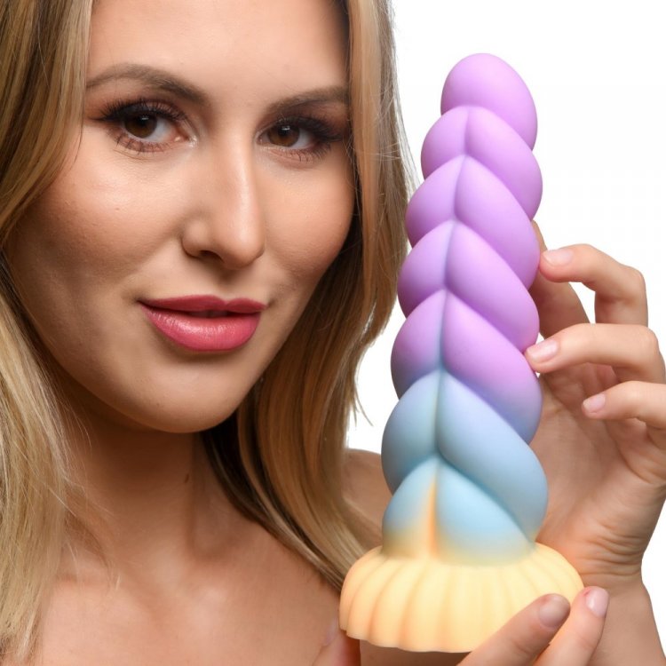 Mystique Unicorn Creature Silicone Dildo - Thorn & Feather