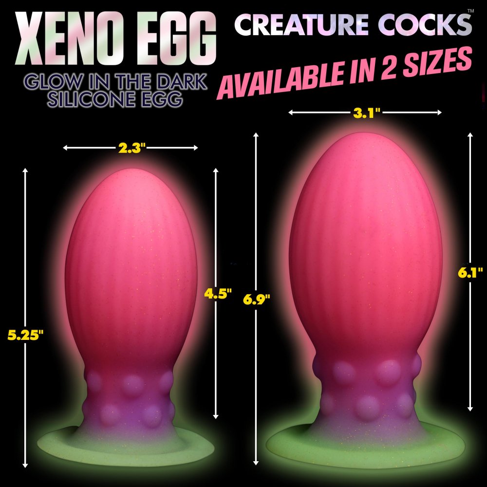 Xeno Egg Glow in the Dark Silicone Creature Cock - Thorn & Feather