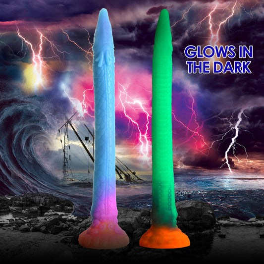 Glow-in-the-Dark Silicone Dragon Creature Dildo - Thorn & Feather