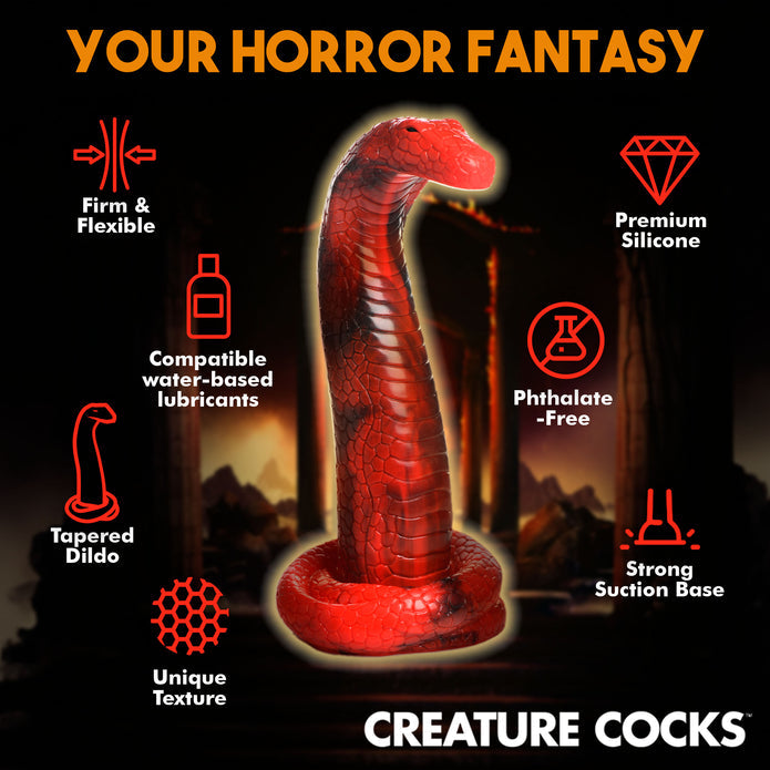 King Cobra Silicone Creature Dildo - Thorn & Feather