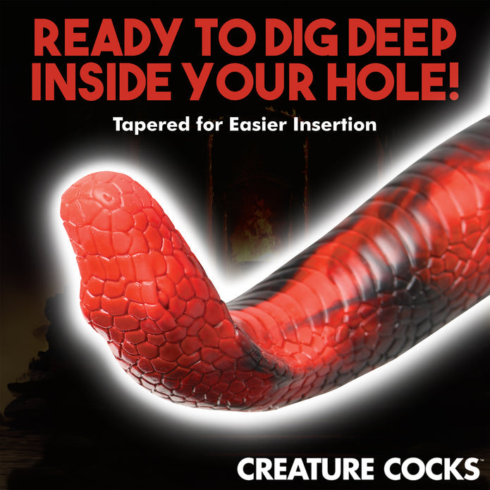 King Cobra Silicone Creature Dildo - Thorn & Feather