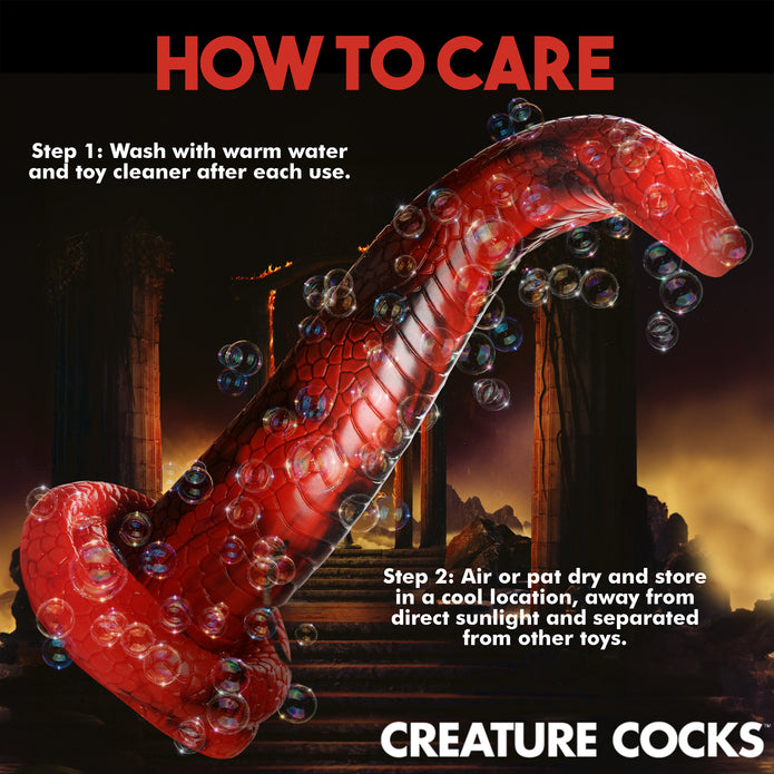 King Cobra Silicone Creature Dildo - Thorn & Feather