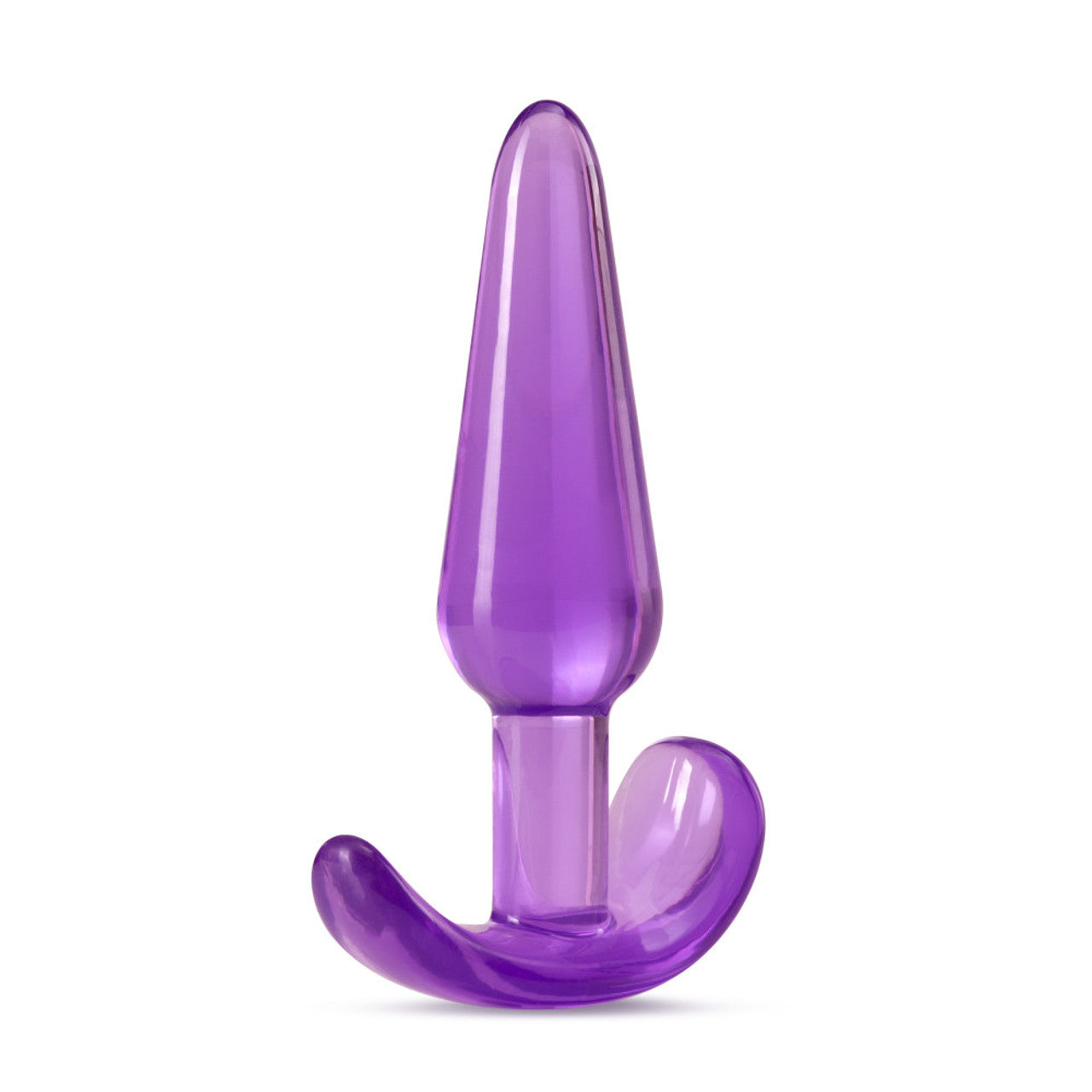 B Yours Slim Tapered See-Through Anal Plug - Purple - Thorn & Feather