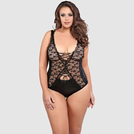 Aliya Kissed by Lace Teddy - Thorn & Feather