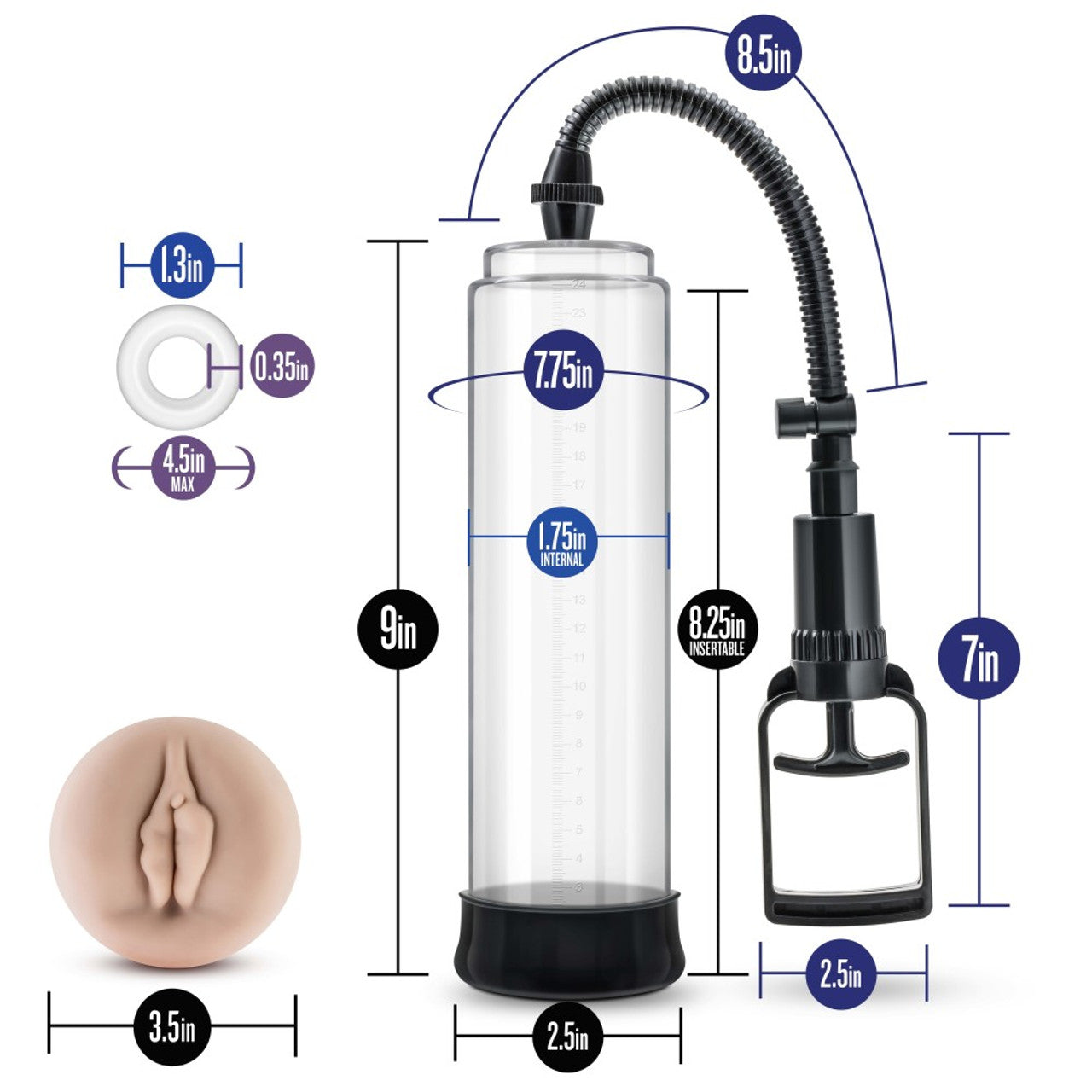 VX5 Male Enhancement Pump System - Clear - Thorn & Feather