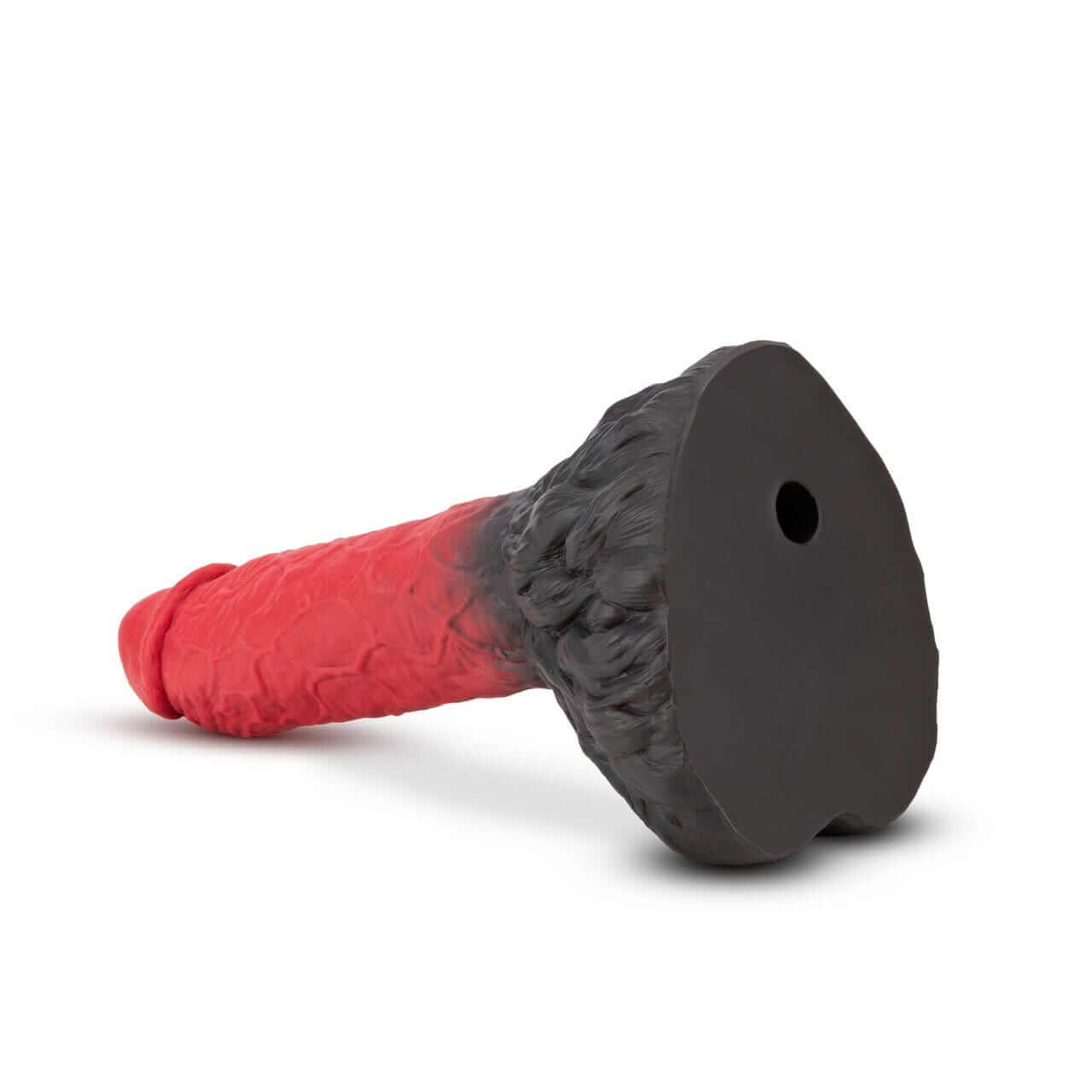 The Realm Lycan Lock On Werewolf Dildo - Red/Black - Thorn & Feather