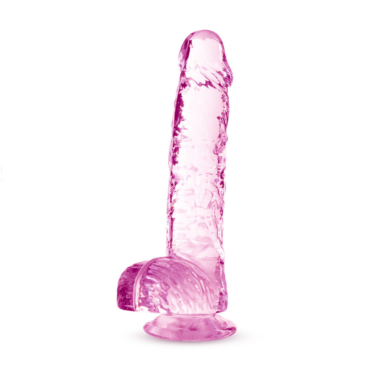 Naturally Yours 6" Crystalline Dildo - Rose