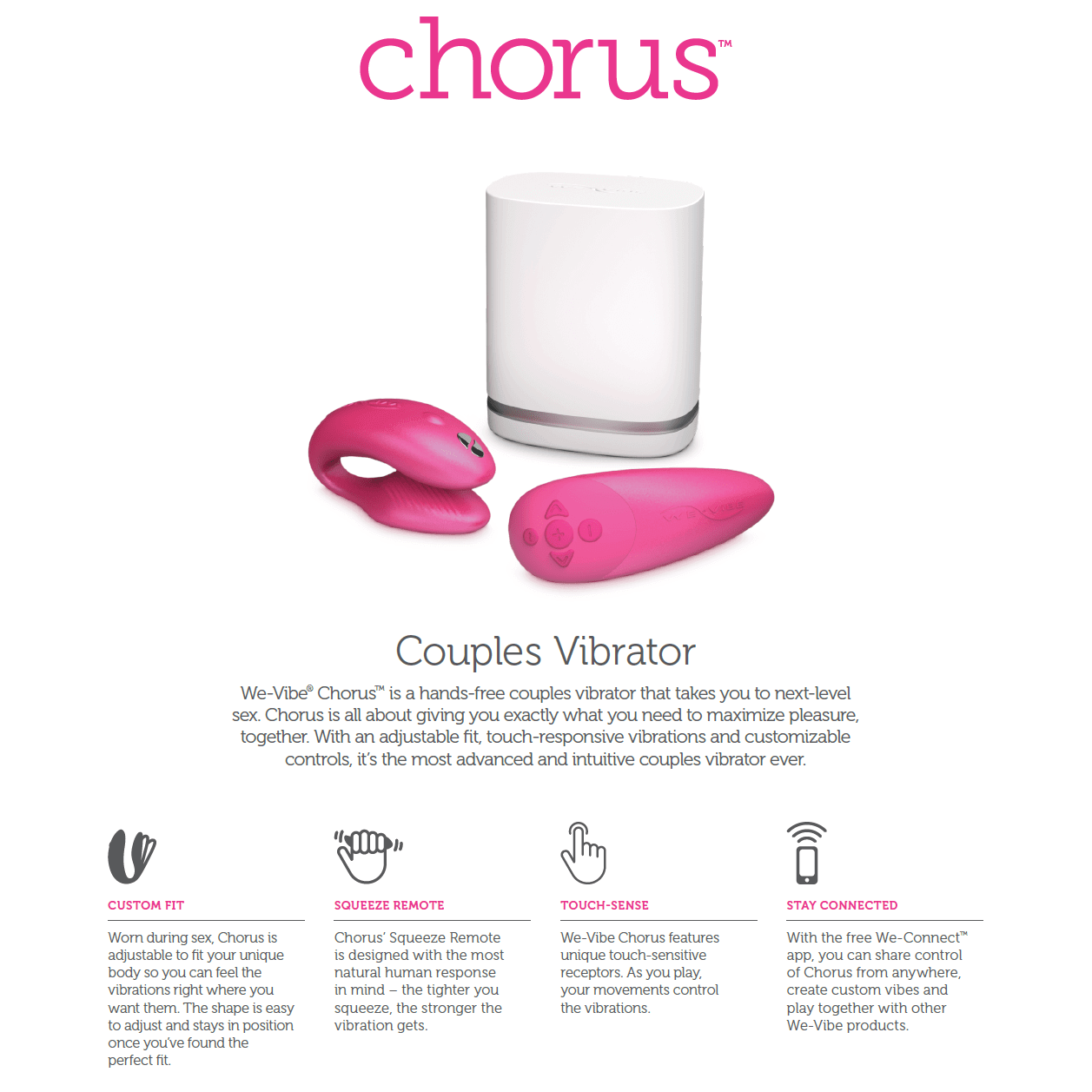 We-Vibe Chorus Couples Vibrator - Purple - Thorn & Feather