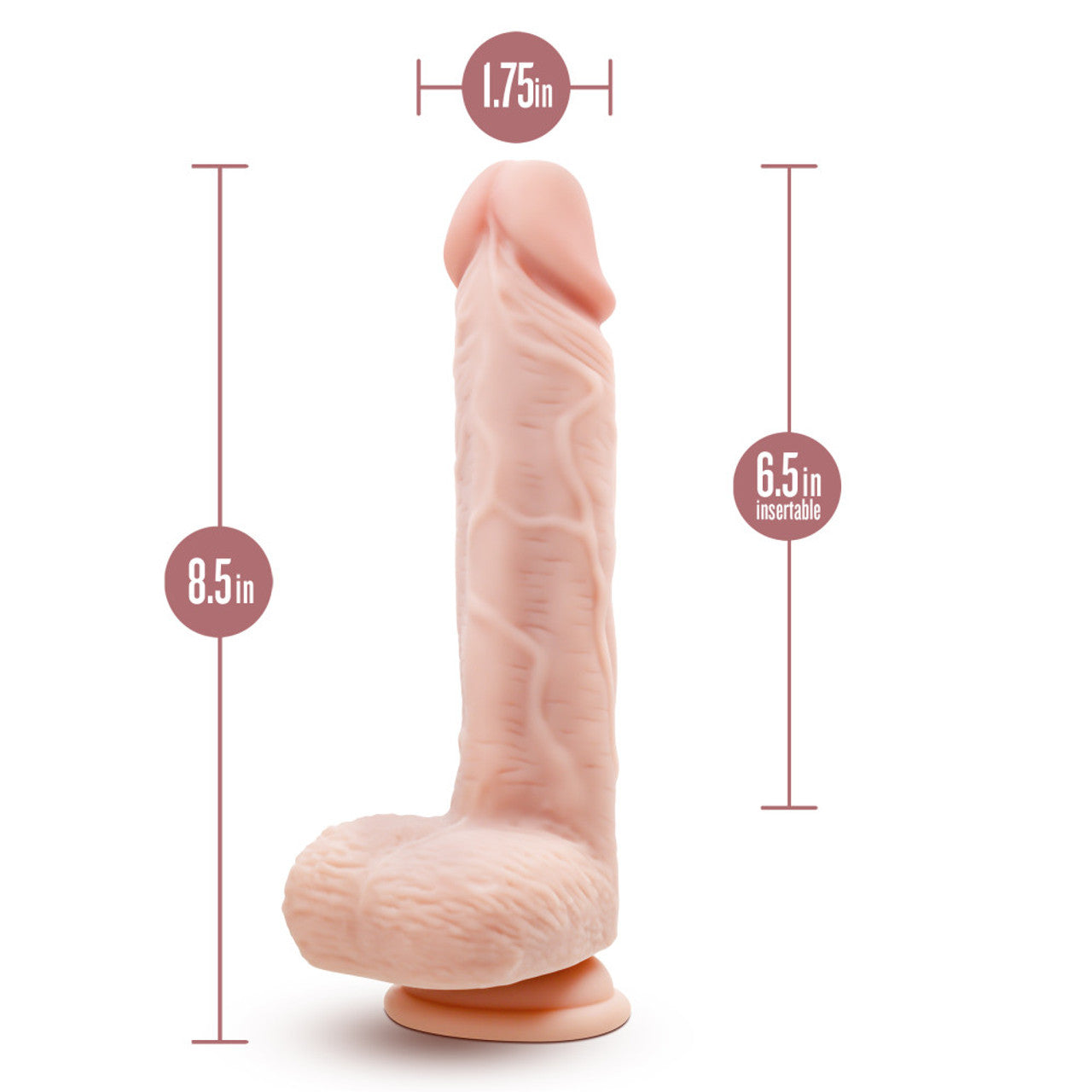 Dr. Ethan 8.5 Inch Gyrating Dildo - Beige - Thorn & Feather