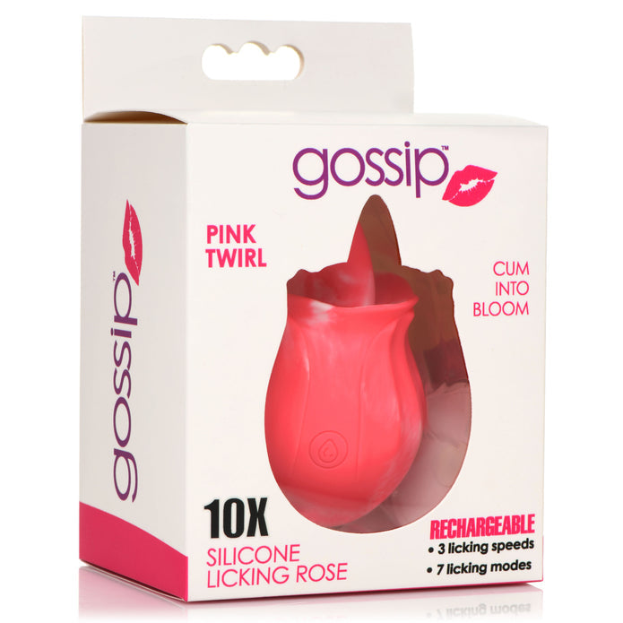 Gossip Pink Twirl 10X Silicone Licking Rose